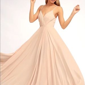 Lulu’s All About Love Blush Pink Maxi Dress